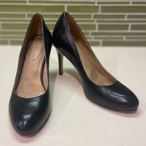Corso Como Black Leather Pumps sz 7